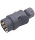 PRISE PLASTIQUE MALE 12V, 7 PLOTS