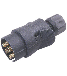 PRISE PLASTIQUE MALE 12V, 7 PLOTS