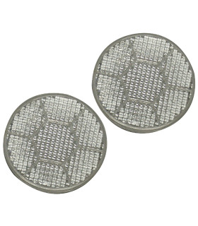 JEU 2 CATADIOPTRES BLANCS ADHESIFS RONDS