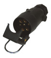 PRISE PLASTIQUE FEMELLE 12V 7 PLOTS