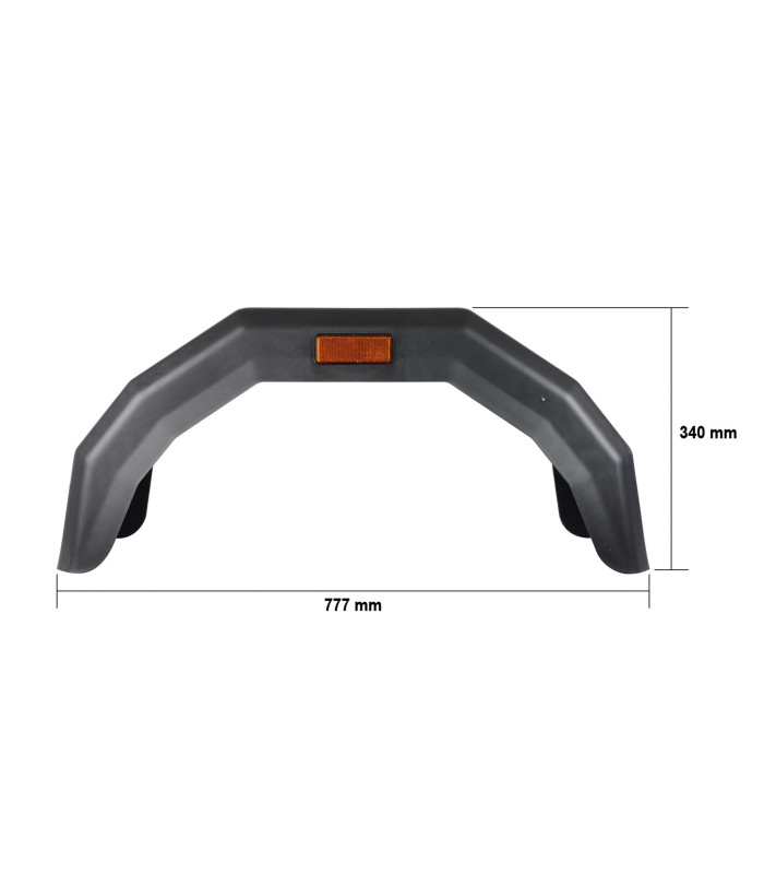 GARDE BOUE PLASTIQUE 13 POUCES 777X340MM