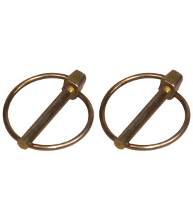 LOT 2 GOUPILLES CLIPS, TIGE DIAM 6MM LG 45MM