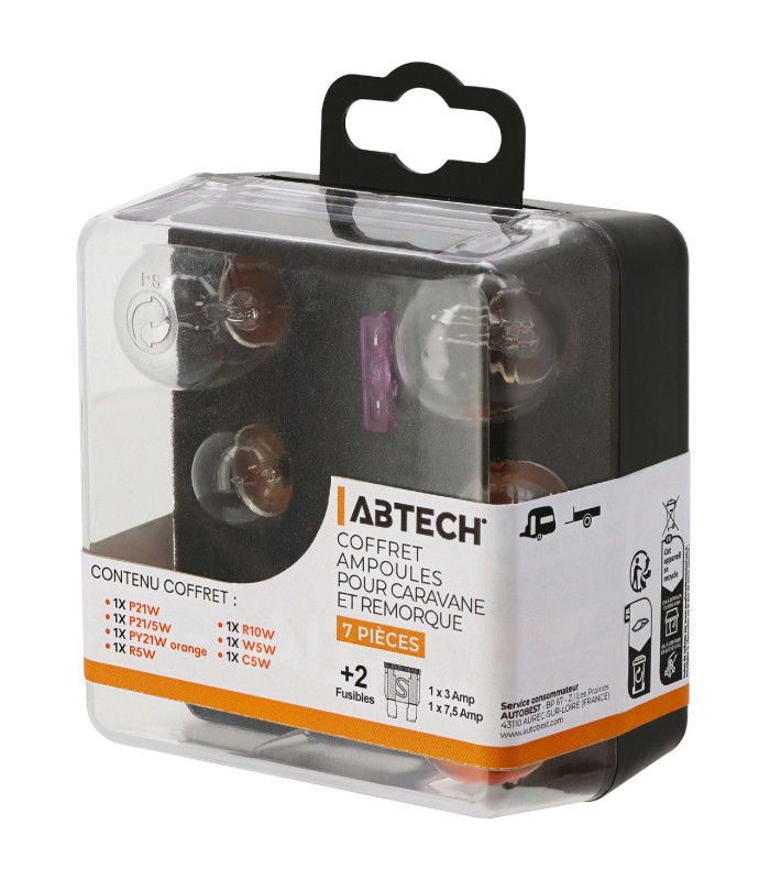 COFFRET AMPOULES POUR REMORQUE ET CARAVANE