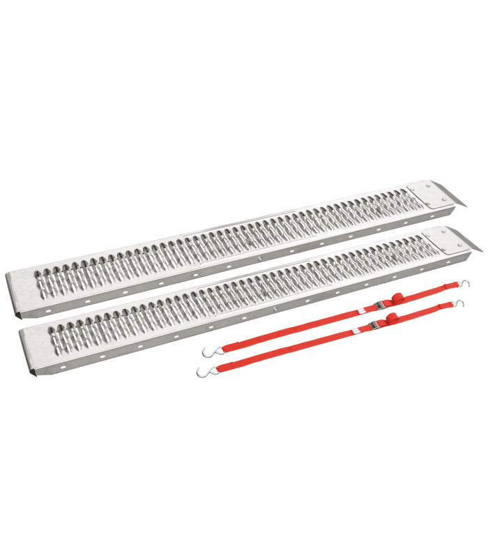 2 RAMPES DE CHARGEMENT LG 1,5M + PLATINES FIXATION