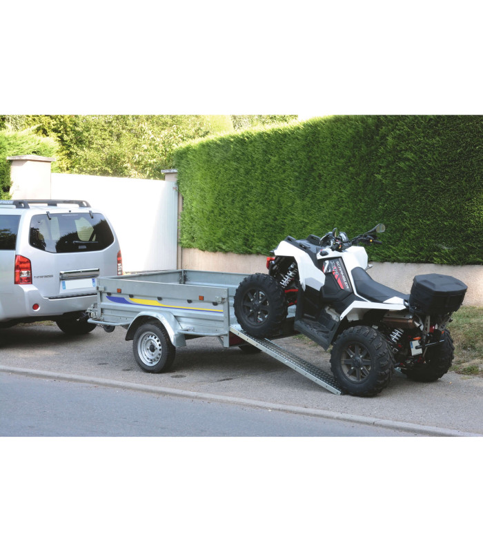 2 RAMPES DE CHARGEMENT LG 1,5M + PLATINES FIXATION