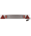 RAMPE SIGNALISATION METAL FEU LED, LG 1M, CABLE 4M