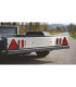 RAMPE SIGNALISATION METAL FEU LED, LG 1M, CABLE 4M
