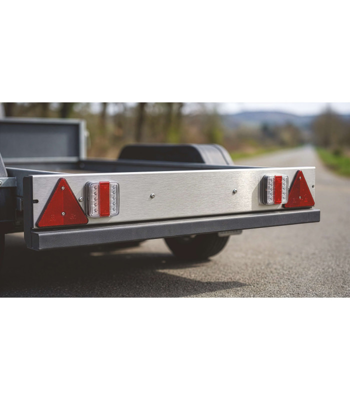 RAMPE SIGNALISATION METAL FEU LED, LG 1M, CABLE 4M