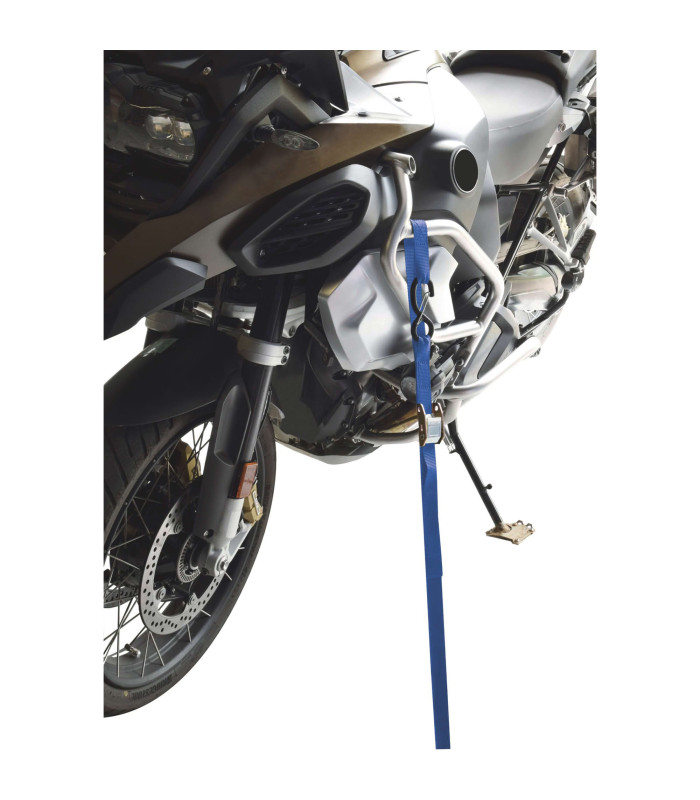 LOT DE 2 SANGLES BOUCLE ZAMAK MOTO 25MMX2M 500KG