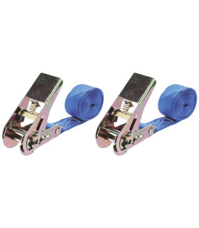 2 SANGLES À CLIQUET 500KG 2.5MX25MM 500KG