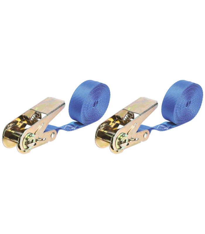 2 SANGLES À CLIQUET 500KG 5MX25MM 500KG