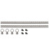 KIT DE 2 RAILS ARRIMAGE LONGUEUR 60CM
