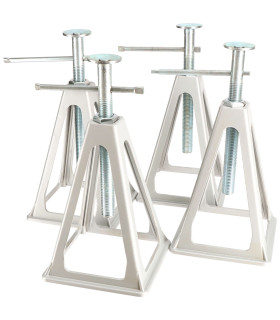 JEU DE 4 CHANDELLES CARAVANE ALUMINIUM AVEC PATIN