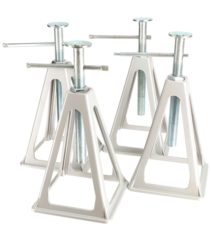 JEU DE 4 CHANDELLES CARAVANE ALUMINIUM AVEC PATIN