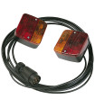 2 LANTERNES A FIXER LG 1,50, CABLE 4M