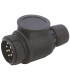 PRISE PLASTIQUE MALE 12V, 13 PLOTS