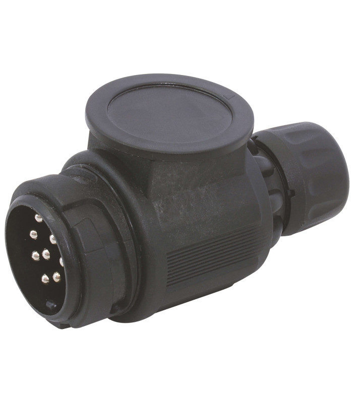 PRISE PLASTIQUE MALE 12V, 13 PLOTS