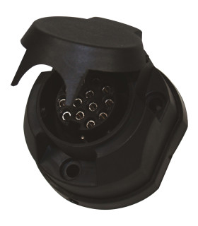 PRISE PLASTIQUE FEMELLE A FIXER 12V, 13 PLOTS