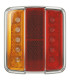 LANTERNE 4 FONCTIONS, ORANGE/ROUGE, FEU LED