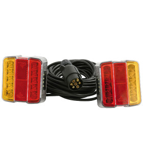 2 LANTERNES FEU LED A FIXER,  LG 2.5M CABLE 7.5M