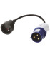 ADAPTATEUR POUR PRISE CARAVANE 16A FICHE MALE