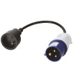 ADAPTATEUR POUR PRISE CARAVANE 16A FICHE MALE