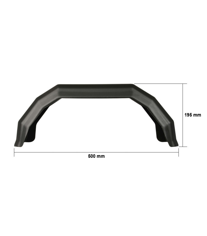 GARDE BOUE PLASTIQUE 8 POUCES 500X195MM