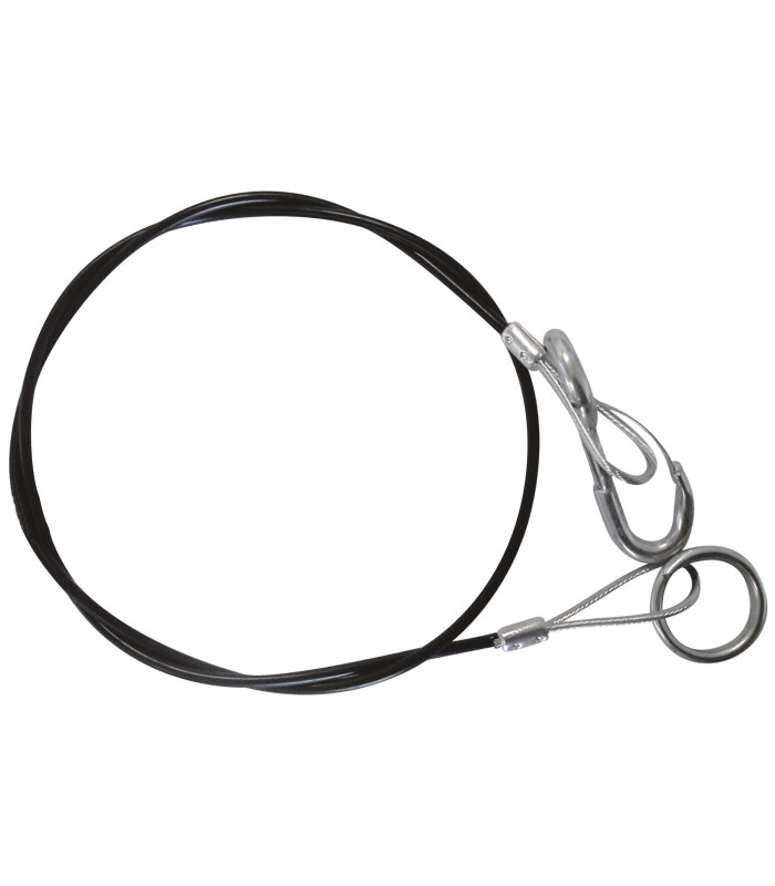 CABLE DE RUPTURE AVEC MOUSQUETON ET ANNEAU