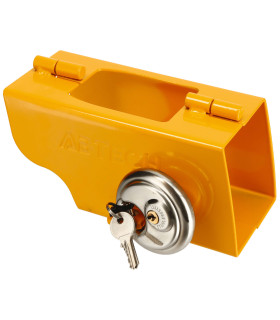 ANTIVOL REMORQUE UNIVERSEL ORANGE AVEC CADENAS