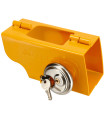 ANTIVOL REMORQUE UNIVERSEL ORANGE AVEC CADENAS