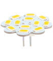 JEU DE 2 AMPOULES G4 SMD DIAM 30MM SORTIE ARRIERE
