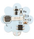JEU DE 2 AMPOULES G4 SMD DIAM 30MM SORTIE ARRIERE