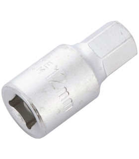 EMBOUT VIDANGE MALE 6 PANS, CARRE 3/8, 12MM
