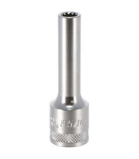 DOUILLE LONGUE MULTI - EMPREINTES, CARRE 1/2, 8MM