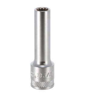 DOUILLE LONGUE MULTI - EMPREINTES, CARRE 1/2, 10MM