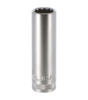 DOUILLE LONGUE MULTI - EMPREINTES, CARRE 1/2, 16MM