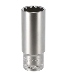 DOUILLE LONGUE MULTI - EMPREINTES, CARRE 1/2, 22MM