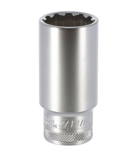 DOUILLE LONGUE MULTI - EMPREINTES, CARRE 1/2, 27MM