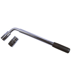 CLE DEMONTE- ROUE, DOUILLES 17/19MM 21/ 23MM