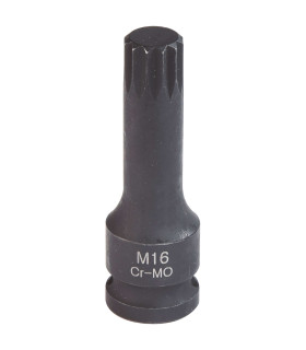 DOUILLE A CHOC LONGUE XZN MALE CARRE 1/2 16MM