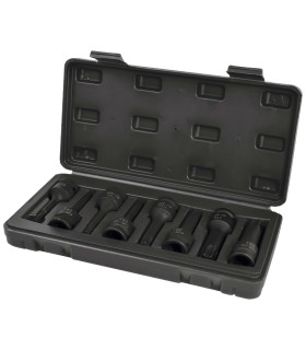 COFFRET 8 DOUILLES A CHOC TORX MALE CARRE 1/2