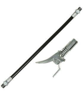 FLEXIBLE POUR POMPE À GRAISSE + EMBOUT QUICK LOCK