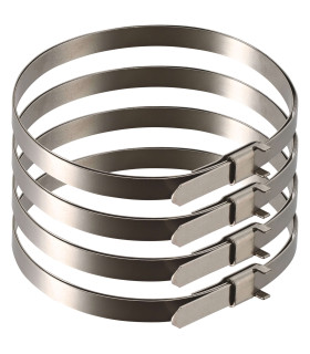 JEU DE 4 COLLIERS DE SERRAGE LISSES 35 CM ET 55 CM