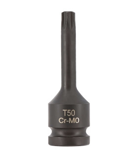 DOUILLE A CHOC TORX MALE CARRE 1/2 T50