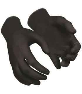100 GANTS DE PROTECTION NITRILE NOIRS TAILLE 9