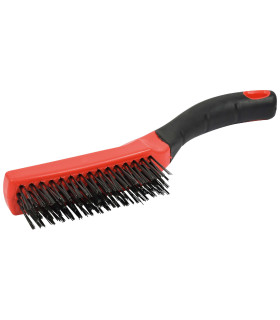 BROSSE DROITE METALLIQUE FIL ACIER CARBONE
