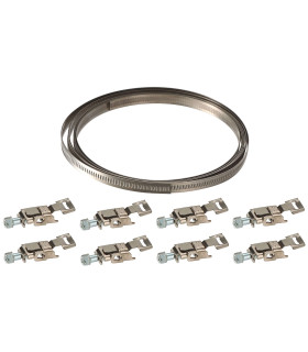 COLLIER DE SERRAGE A BANDE 9MM LG 3M 8 TETES