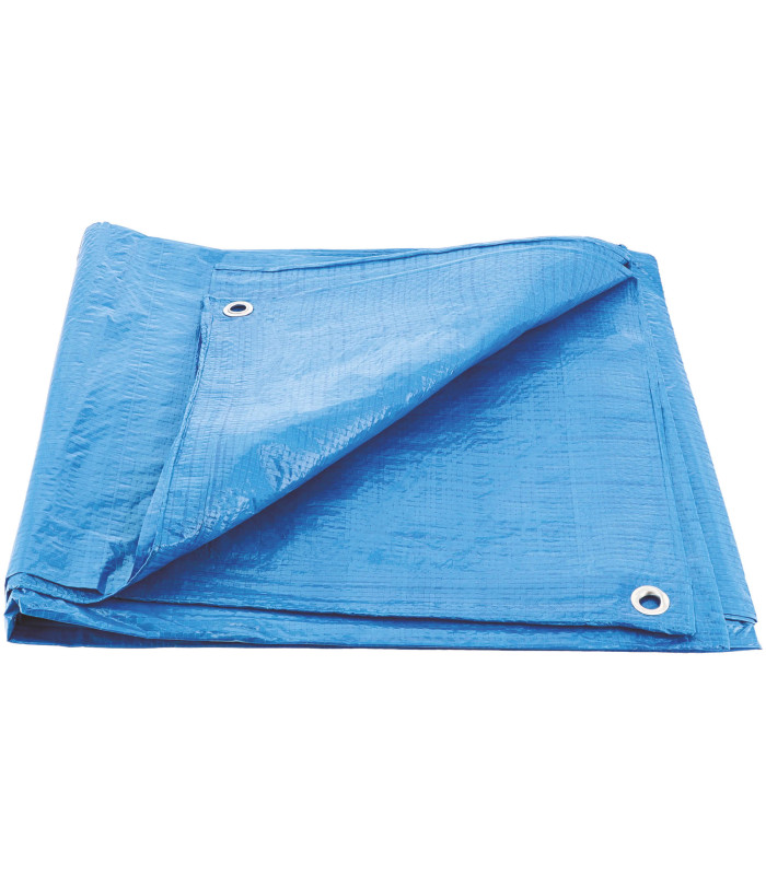 BACHE PLASTIQUE 2X3M, 68G/M2, COULEUR  BLEU