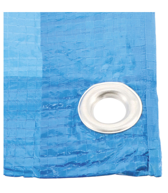 BACHE PLASTIQUE 2X3M, 68G/M2, COULEUR  BLEU